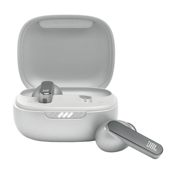 JBL Live Pro 2 True Wireless Noise Cancelling Earbuds | Silver JBL Live Pro 2 True Wireless Noise Cancelling Earbuds | Silver